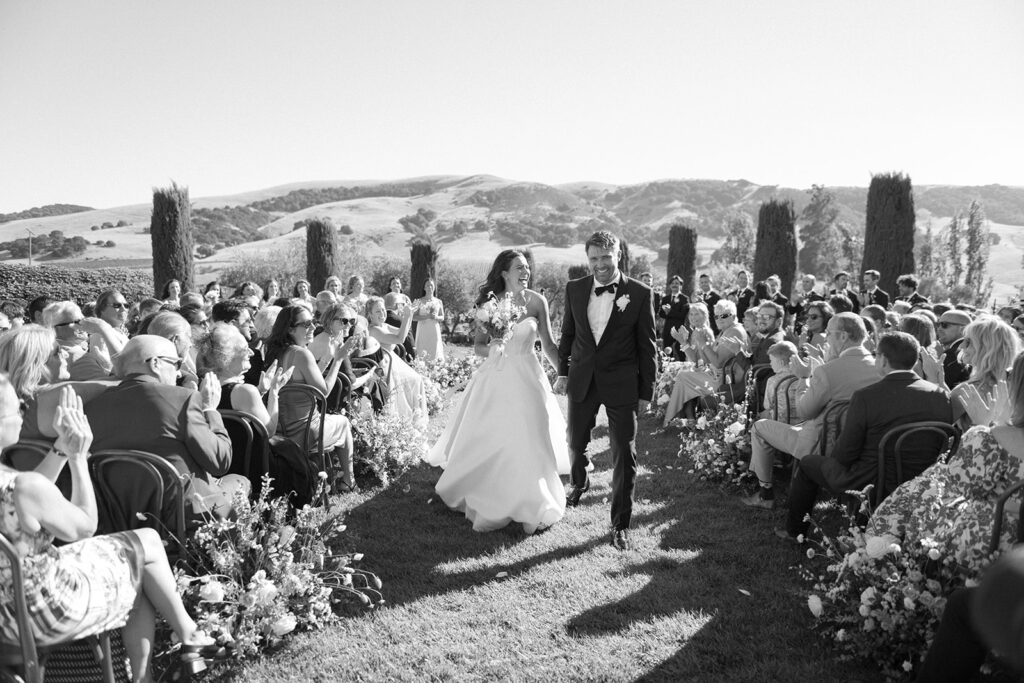 wedding ceremony at viansa winery in sonoma